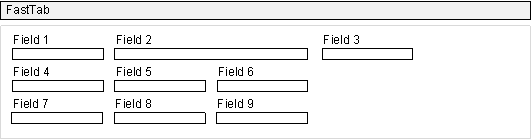 GridLayout control with field that spans 2 columns